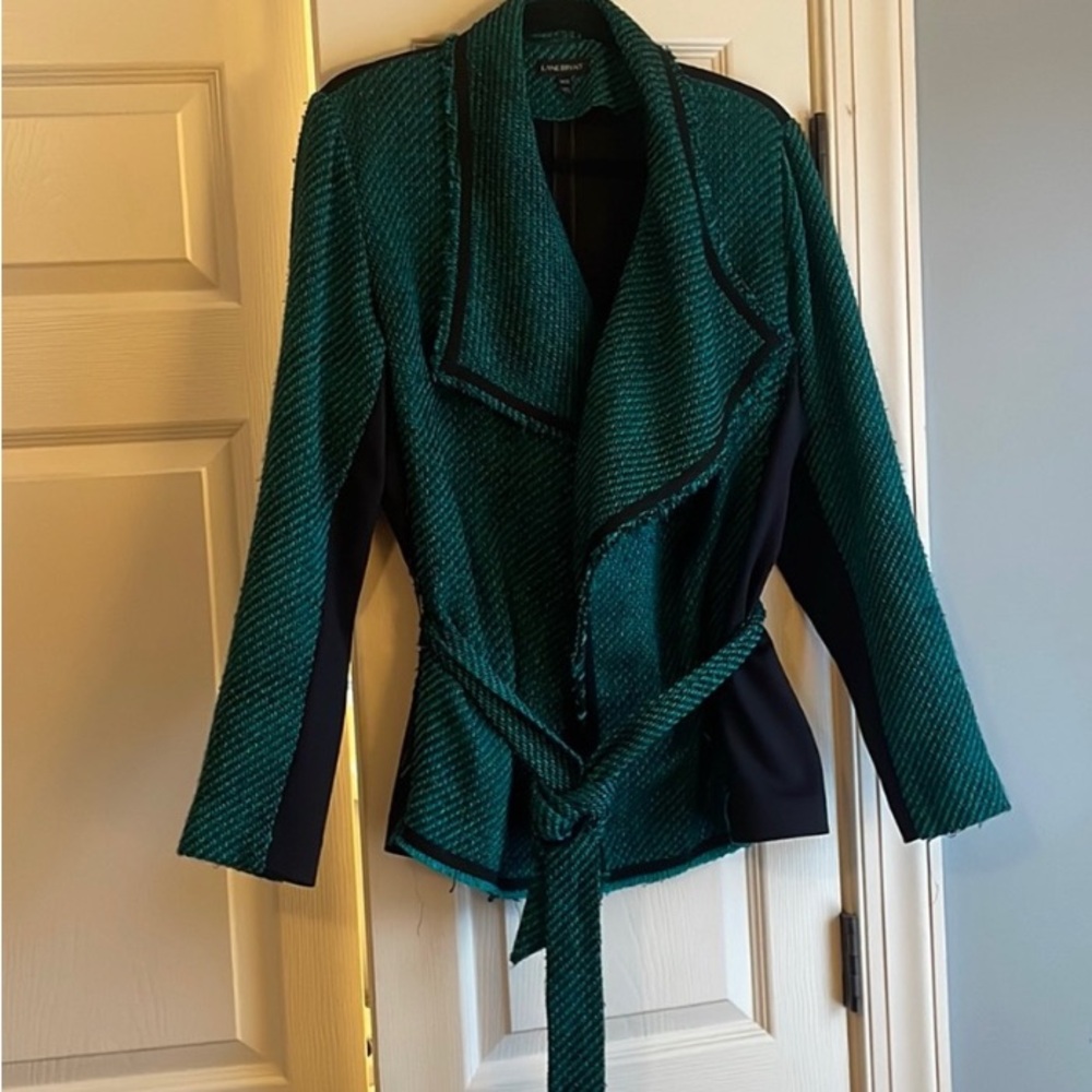 Lane Bryant Teal Green and Black Women's Blazer